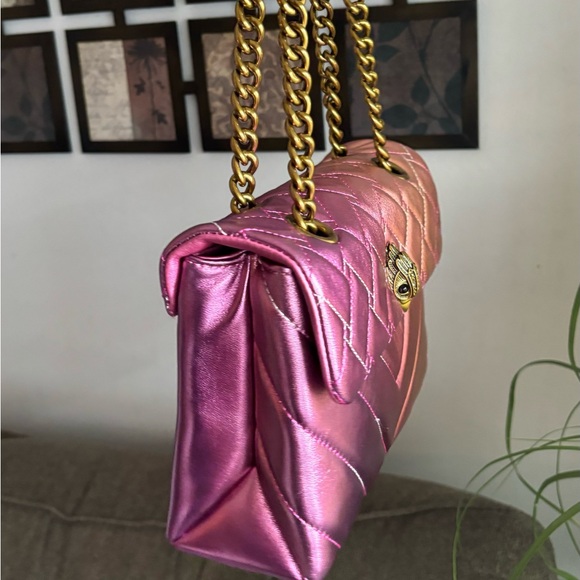 Authentic KURT GEIGER LONDON Quilted 2 tone leather convertible Crosby/shoulder - Picture 16 of 16